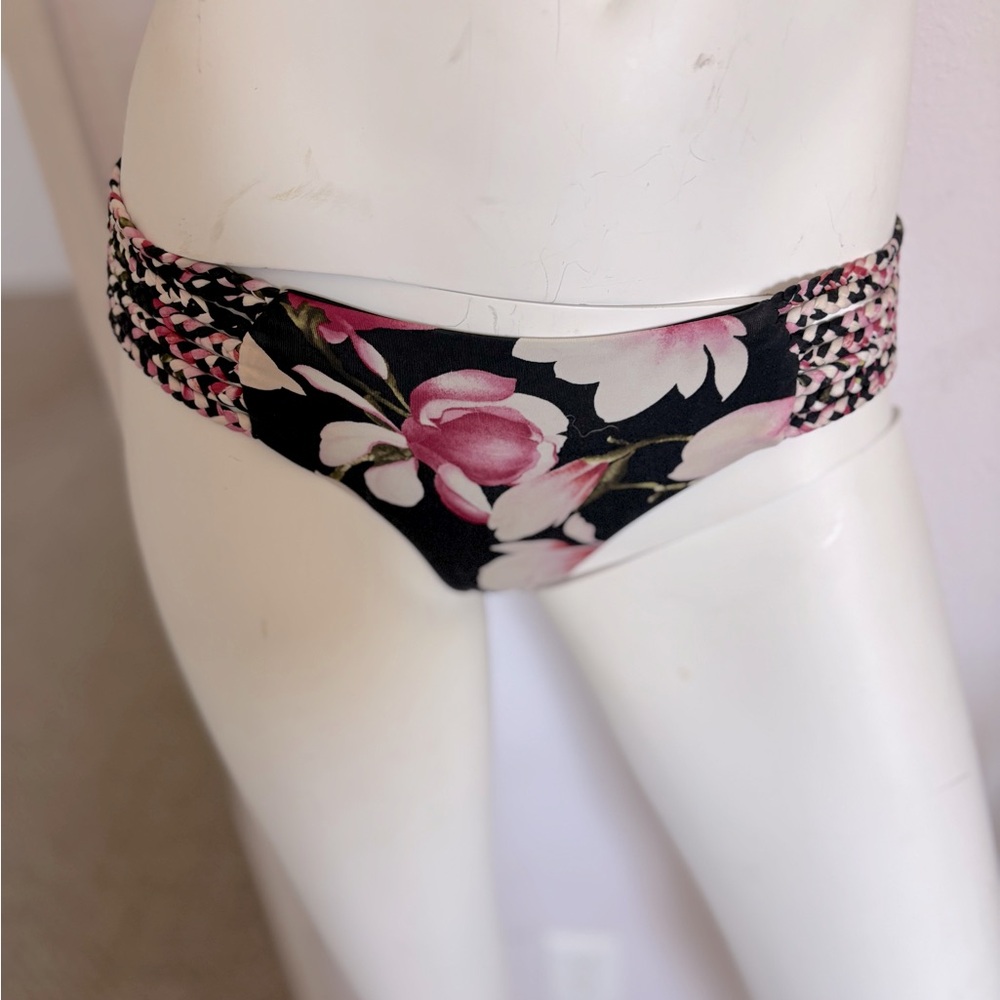 Frankie's Bikinis Floral Bikini Bottom size medium